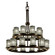 Dakota 21-Light 2-Tier Ring LED Chandelier (254|WGL-8767-10-GRCB-DBRZ-LED21-14700)