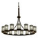 Dakota 15-Light 1-Tier Ring LED Chandelier (254|WGL-8715-10-GRCB-DBRZ-LED15-10500)