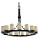 Dakota 15-Light 1-Tier Ring LED Chandelier (254|POR-8715-10-PLET-MBLK-LED15-10500)