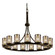 Dakota 15-Light 1-Tier Ring LED Chandelier (254|FSN-8715-10-MROR-DBRZ-LED15-10500)