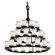 Dakota 36-Light 3-Tier Ring LED Chandelier (254|FSN-8712-10-WEVE-DBRZ-LED36-25200)