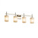 Union 4-Light LED Bath Bar (254|FSN-8414-10-WEVE-NCKL-LED4-2800)