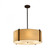 Reveal 24'' Drum Pendant (254|FAB-9512-CREM-DBRZ)