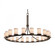 Dakota 21-Light 1-Tier Ring LED Chandelier (254|FAB-8716-10-WHTE-DBRZ-LED21-14700)