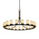 Dakota 21-Light 1-Tier Ring Chandelier (254|FAB-8716-10-CREM-DBRZ)