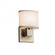 Aero ADA 1-Light Wall Sconce (No Arms) (254|FAB-8707-30-WHTE-NCKL)