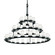 Dakota 45-Light 3-Tier Ring LED Chandelier (254|CLD-8714-10-MBLK-LED45-31500)