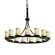 Dakota 15-Light 1-Tier Ring LED Chandelier (254|ALR-8715-10-MBLK-LED15-10500)