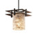 Metropolis 1-Light Small Pendant (2 Flat Bars) (254|ALR-8165-10-DBRZ-BKCD)