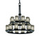 Dakota 21-Light 2-Tier Ring Chandelier (254|WGL-8767-10-GRCB-MBLK)