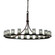 Dakota 21-Light 1-Tier Ring Chandelier (254|WGL-8716-10-GRCB-DBRZ)