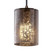 Mini 1-Light Pendant (254|FSN-8815-40-MROR-MBLK-RIGID)