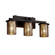 Dakota 3-Light Straight-Bar Bath Bar (254|FSN-8773-10-MROR-MBLK)