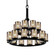 Dakota 21-Light 2-Tier Ring Chandelier (254|FSN-8767-10-MROR-MBLK)