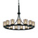 Dakota 15-Light 1-Tier Ring Chandelier (254|FSN-8715-10-MROR-MBLK)