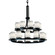 Dakota 21-Light 2-Tier Ring Chandelier (254|FSN-8767-10-WEVE-MBLK)