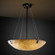 24'' Pendant Bowl w/ LARGE SQUARE W/ POINT FINIALS (254|PNA-9662-25-WAVE-MBLK-F4)