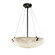 24'' Pendant Bowl w/ PAIR SQUARE W/ POINTS FINIALS (254|CLD-9662-25-NCKL-F3)