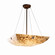 24'' Pendant Bowl w/ LARGE SQUARE W/ POINT FINIALS (254|ALR-9662-25-DBRZ-F4)