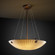 24'' Pendant Bowl w/ LARGE SQUARE W/ POINT FINIALS (254|PNA-9662-35-WAVE-DBRZ-F4)