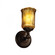Tradition 1-Light Wall Sconce (254|GLA-8521-16-AMBR-DBRZ)