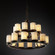 Dakota 21-Light 2-Tier Ring Chandelier (254|POR-8767-10-BMBO-MBLK)