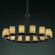Dakota 15-Light 1-Tier Ring Chandelier (254|POR-8715-10-WAVE-MBLK)