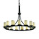 Dakota 15-Light 1-Tier Ring Chandelier (254|POR-8715-10-BMBO-MBLK)
