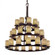 Dakota 36-Light 3-Tier Ring Chandelier (254|POR-8712-10-WAVE-DBRZ)