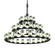 Dakota 45-Light 3-Tier Ring Chandelier (254|GLA-8714-16-CLRT-MBLK)
