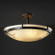 24'' Round Semi-Flush Bowl w/ Ring (254|FAL-9682-35-MBLK)