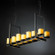Dakota 14-Light Bridge Chandelier (Tall) (254|CNDL-8764-10-AMBR-MBLK)