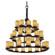 Dakota 36-Light 3-Tier Ring Chandelier (254|CNDL-8712-14-AMBR-DBRZ)