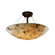 24'' Semi-Flush Bowl w/ Pair Cylindrical Finials (254|ALR-9652-35-DBRZ-F1)