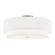 Classic 22'' Tiered Drum Semi-Flush (254|FAB-9775-WHTE-NCKL)