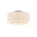 Classic 15'' Tiered Drum Semi-Flush (254|FAB-9772-CREM-NCKL)