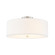 Classic 18'' Drum Semi-Flush (254|FAB-9761-WHTE-NCKL)