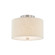 Classic 11'' Drum Semi-Flush (254|FAB-9760-CREM-NCKL)