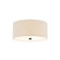 Classic 14'' Drum Flush-Mount (254|FAB-9735-CREM-MBLK)
