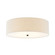 Classic 25'' Drum Flush-Mount (254|FAB-9732-CREM-MBLK)