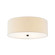 Classic 18'' Drum Flush-Mount (254|FAB-9731-CREM-MBLK)