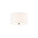 Classic 11'' Drum Flush-Mount (254|FAB-9730-WHTE-MBLK)