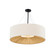 Warren 48'' Drum Pendant (254|FAB-9577-CREM-MBLK)