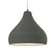 Large Droplet 1-Light Pendant (254|CER-6565-PWGN-NCKL-BEIG-TWST)