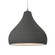 Large Droplet 1-Light Pendant (254|CER-6565-GRY-NCKL-BEIG-TWST-LED1-700)