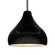 Large Droplet 1-Light Pendant (254|CER-6565-BLK-NCKL-RIGID)