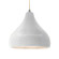 Large Droplet 1-Light Pendant (254|CER-6565-BIS-NCKL-BEIG-TWST)