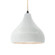 Medium Droplet 1-Light Pendant (254|CER-6563-WTWT-MBLK-BEIG-TWST-LED1-700)