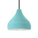 Medium Droplet 1-Light Pendant (254|CER-6563-RFPL-MBLK-RIGID-LED1-700)