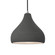 Medium Droplet LED Pendant (254|CER-6563-GRY-NCKL-BKCD-LED1-700)